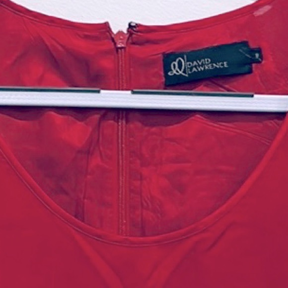 DAVID LAWRENCE Magenta Formal Midi Dress, 100% Viscose. Design, Smart Casual - Picture 6 of 8